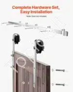 2 metrų stumdomų durų furnitūra, 150 kg - Image 5