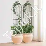 2 vnt. metalinės sodo grotelės vijokliams – 38 × 152 cm - Image 8
