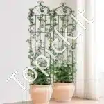 2 vnt. patvarus metalinis vijoklių rėmas – 51 × 220 cm (Q195 plienas) - Image 8