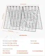 2 vnt. sulankstomos A formos sodo grotelės – 90 × 140 cm - Image 7