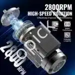 2,2 kW 2800 RPM vienfazis AC variklis – 220–240 V, 13,8 A, 90L B3 rėmas, 24 mm velenas - Image 7