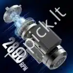 2,2 kW 2800 RPM vienfazis AC variklis – 220–240 V, 13,8 A, 90L B3 rėmas, 24 mm velenas - Image 2