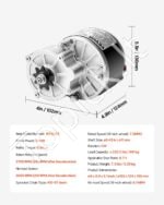250 W 24 V bešepetėlis elektros variklio rinkinys su valdikliu – 2700 aps./min - Image 3