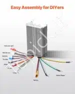 3 kW 72 V bešepetėlinis nuolatinės srovės variklio rinkinys su valdikliu – 4900 aps./min - Image 4