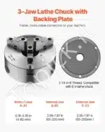 3-žandikaulių Tekinimo Griebtuvas 200 mm - Image 4