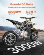 3000 W 72 V bešepetėlis elektrinio dviračio variklis – 4900 aps./min, 5,5 N·m sukimo momentas - Image 7