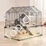 360° panoraminis narvelis smulkiems graužikams (58 × 38 × 54 cm) - Image 8