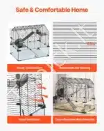 360° panoraminis narvelis smulkiems graužikams (58 × 38 × 54 cm) - Image 2