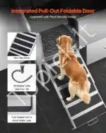 Vonia šunims iš nerūdijančio plieno su laiptais ir kairiosiomis durelėmis (1550 x 790 x 1470 mm) - Image 3