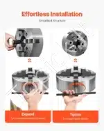 4-žandikaulių Tekinimo Griebtuvas 250 mm - Image 5