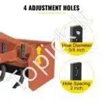 457 mm plokščias žemės dirbimo peilio kotas su 4 skylėmis (4 vnt.) - Image 3