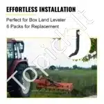 457 mm plokščias žemės dirbimo peilio kotas su 4 skylėmis (6 vnt.) - Image 2