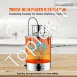 Įvairių stipriųjų gėrimų ir vandens distiliatorius 50 L – Nerūdijančio plieno elektrinė distiliavimo sistema - Image 2