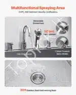 Vonia šunims iš nerūdijančio plieno su laiptais ir kairiosiomis durelėmis (1550 x 790 x 1470 mm) - Image 5