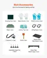 Vonia šunims iš nerūdijančio plieno su laiptais ir kairiosiomis durelėmis (1550 x 790 x 1470 mm) - Image 6