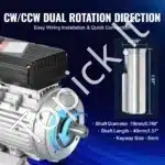 AC elektros variklis, 0.55 kW / 1400 aps./min - Image 3