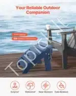 Adirondack kojų atrama, 40 x 48 x 33 cm, mėlyna - Image 2