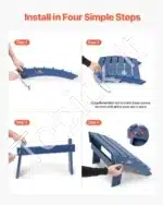 Adirondack kojų atrama, 40 x 48 x 33 cm, mėlyna - Image 4