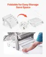 Adirondack kojų atrama, 45 x 50 x 35 cm, balta - Image 3