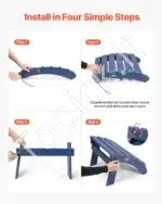 Adirondack kojų atrama, 47,5 x 48 x 35 cm, mėlyna - Image 4