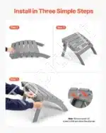 Adirondack kojų atrama, 54,7 x 48 x 37,7 cm, pilka - Image 5