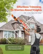 Akumuliatorinės gyvatvorių žirklės su 51 cm ašmenimis, 1200 aps./min. - Image 5