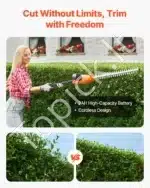 Akumuliatorinės gyvatvorių žirklės su 51 cm ašmenimis, 1200 aps./min. - Image 6