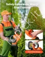 Akumuliatorinės gyvatvorių žirklės su 51 cm ašmenimis, 20V - Image 4