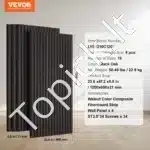 Akustinės sienų panelės, 4 vnt. / 1200x600 mm, juodos spalvos - Image 6