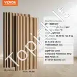 Akustinės sienų panelės, 4 vnt. / 1200x600 mm, šviesaus ąžuolo spalvos - Image 6