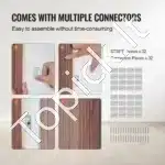 Akustinės sienų panelės, 8 vnt. / 2450x166 mm - Image 4