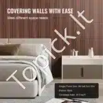 Akustinės sienų panelės, 8 vnt. / 2450x166 mm - Image 5