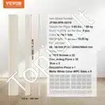 Akustinės sienų panelės, 8 vnt. / 2450x166 mm, šviesios spalvos - Image 6