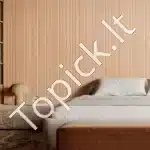 Akustinės sienų panelės, 8 vnt. / 2450x166 mm, uosio medienos - Image 7