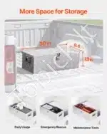 Aliuminė įrankių skrynia sunkvežimiui / pickup priekabai – 762 × 330,2 × 243,8 mm - Image 2