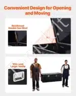 Aliuminė įrankių skrynia sunkvežimiui / priekabai 1244 x 381 x 381 mm - Image 6