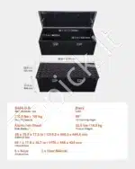 Aliuminė įrankių skrynia sunkvežimiui / priekabai 1244 x 381 x 381 mm - Image 7