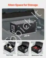 Aliuminė įrankių skrynia sunkvežimiui / priekabai 508 × 305 × 241 mm - Image 2