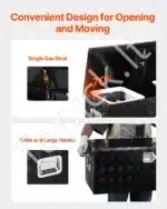 Aliuminė įrankių skrynia sunkvežimiui / priekabai 899 × 370 × 370 mm - Image 6