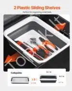 Aliuminė įrankių skrynia sunkvežimiui / priekabai 899 × 370 × 370 mm - Image 3