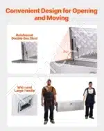 Aliuminė įrankių skrynia sunkvežimiui / priekabai – 1244,6 × 381 × 381 mm - Image 6