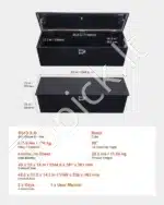 Aliumininė įrankių dėžė priekabai, 124,4 x 38,1 x 38,1 cm - Image 7