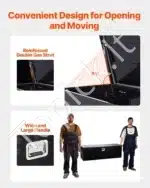 Aliumininė įrankių dėžė priekabai, 124,4 x 38,1 x 38,1 cm - Image 6