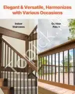 Aliumininiai laiptų balustrai, apvalūs, juodi, 51 vnt. (914 x 19 mm) - Image 5