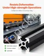 Aliuminio Profilis 2020 – Linijinis Bėgis 1500 x 20 x 20 mm (10 vnt. komplektas) - Image 3