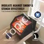 Apsauginis lazerinio graviruoklio gaubtas, 80 x 80 x 50 cm - Image 2