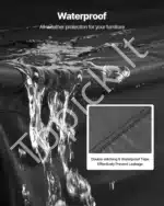 Apsauginis terasos baldų užvalkalas, 239 x 239 x 71 cm - Image 4