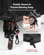 Apsauginis terasos baldų užvalkalas, 239 x 239 x 71 cm - Image 6