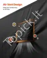 Apsauginis terasos baldų užvalkalas, 239 x 239 x 71 cm - Image 7