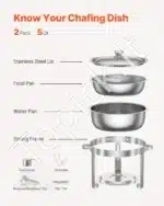 Apvalus marmitas, 2 vnt., 4,7 L, sidabrinė spalva - Image 4